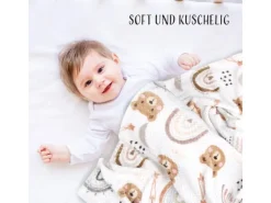 Bestlivings Kuscheldecke Cashmere Dots Kids Bär* Decken