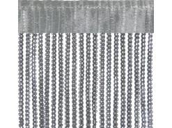 Bestlivings Metall Optik Fadenvorhang Trennvorhang Gardine Stangendurchzug ca. 90 cm x 200 cm