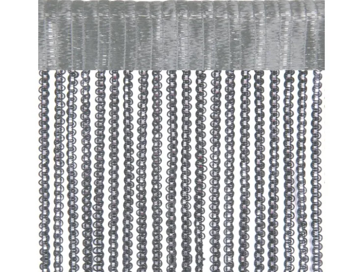 Bestlivings Metall Optik Fadenvorhang Trennvorhang Gardine Stangendurchzug ca. 90 cm x 200 cm