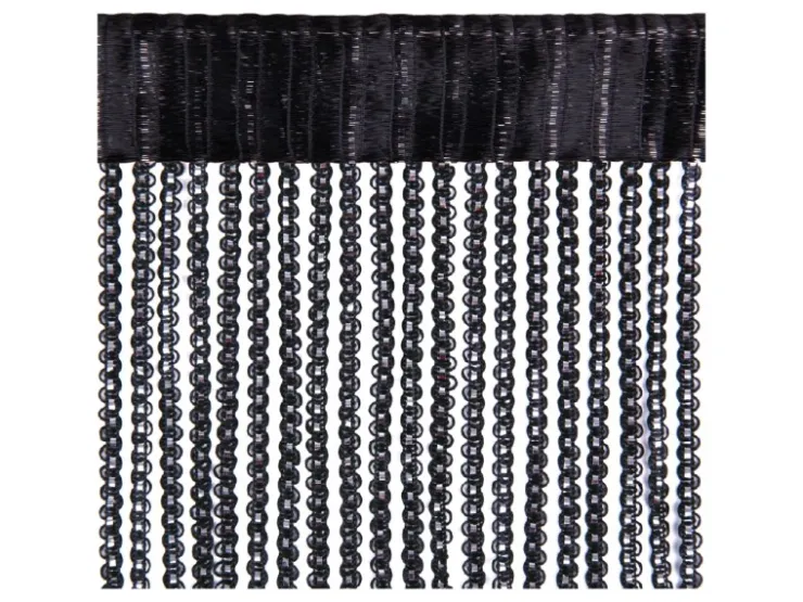 Bestlivings Metall Optik Fadenvorhang Trennvorhang Gardine Stangendurchzug ca. 90 cm x 250 cm