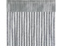 Bestlivings Metall Optik Fadenvorhang Trennvorhang Gardine Stangendurchzug ca. 90 cm x 250 cm