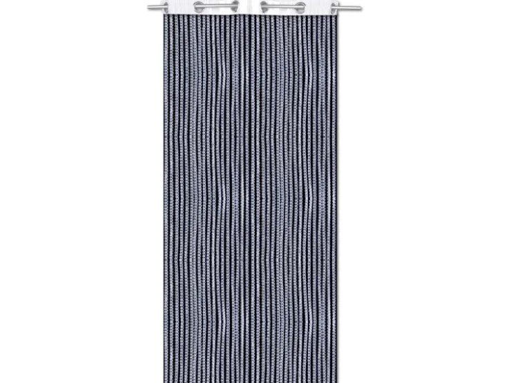 Bestlivings Metallic Fadenvorhang Trennvorhang Gardine 140 cm x 250 cm Weiß Ösen