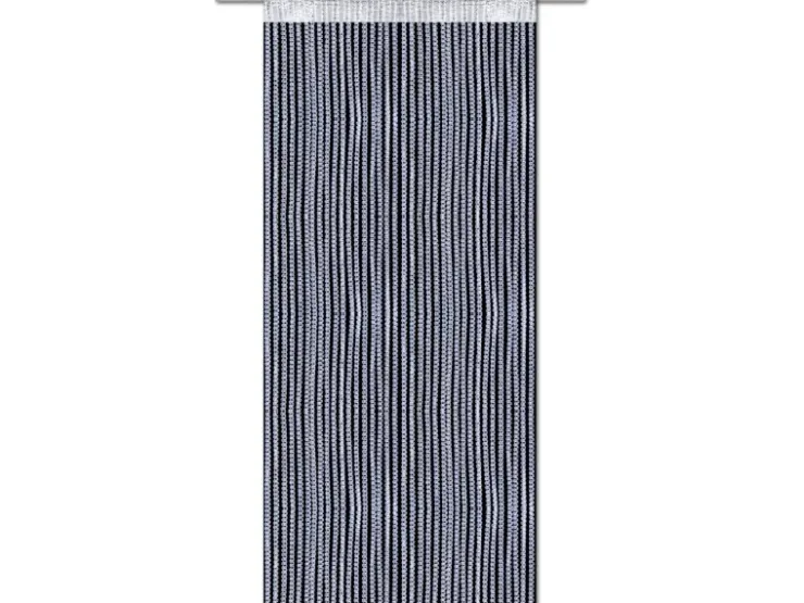 Bestlivings Metallic Fadenvorhang Trennvorhang Gardine 90 cm x 250 cm Weiß Stangendurchzug* Türvorhänge