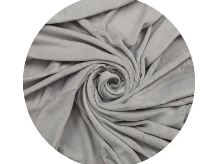 Bestlivings Spannbettlaken Cashmere Touch - 100 x 200 cm Silber* Überwürfe|Decken