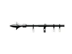 Bestlivings Stilgarnitur Set Ausziehbar 120 bis 230 cm Lilie Schwarz