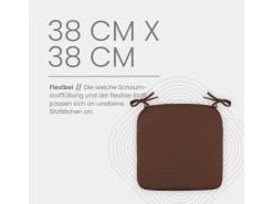 Bestlivings Stuhlkissen Canvas 38 x 38 x 2 cm 6er Pack* Kissen