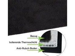 Bestlivings Thermotierdecke Wärmeisolierend Schwarz 70 x 100 cm* Hundebedarf