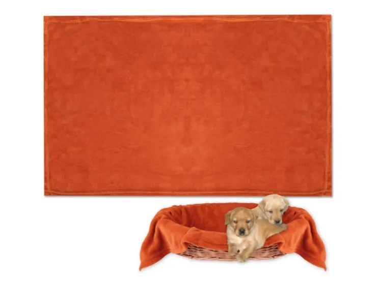 Bestlivings Tierdecke Hundedecke Mikrofaser 70 x 100 cm Terracotte* Überwürfe