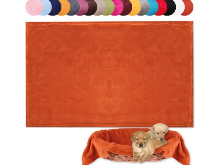 Bestlivings Tierdecke Hundedecke Mikrofaser 70 x 100 cm Terracotte* Überwürfe
