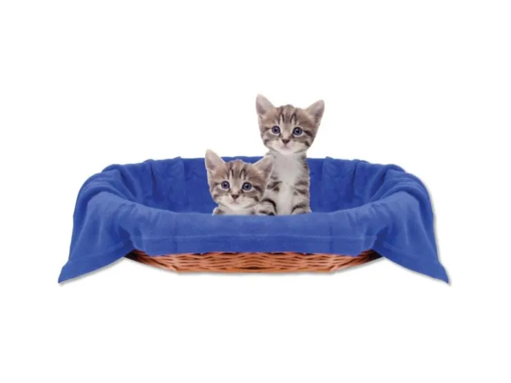 Bestlivings Tierdecke Katzendecke Mikrofaser 70 x 100 cm Blau* Überwürfe