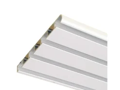 Bestlivings Vorhangschiene 480 cm Aluminium Weiß 4 Lauf / 4 x 120 cm* Gardinenschienen