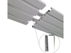 Bestlivings Vorhangschiene 450 cm Aluminium Silber 3 Lauf / 3 x 120 cm & 90 cm