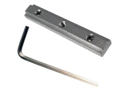 Bestlivings Vorhangschiene Aluminium 300 cm Weiß 1 Lauf / 120 cm & 2 x 90 cm