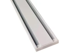 Bestlivings Vorhangschiene Aluminium Weiß 2 Lauf 90 cm