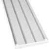 Bestlivings Vorhangschiene Aluminium Weiß 4 Lauf 90 cm