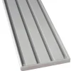 Bestlivings Vorhangschiene 240 cm Aluminium Silber 4 Lauf / 2 x 120 cm* Gardinenschienen