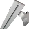 Bestlivings Vorhangschiene 180 cm Aluminium inkl. Wandträger Silber 1 Lauf / 2 x 90 cm