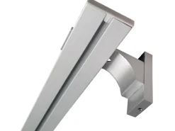 Bestlivings Vorhangschiene 180 cm Aluminium inkl. Wandträger Silber 1 Lauf / 2 x 90 cm