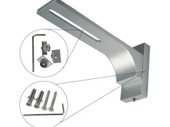 Bestlivings Vorhangschiene 210 cm Aluminium inkl. Wandträger Silber 4 Lauf / 90 cm & 120 cm* Gardinenschienen