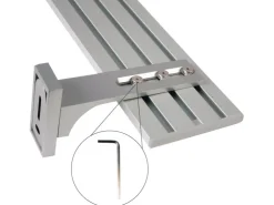Bestlivings Vorhangschiene 210 cm Aluminium inkl. Wandträger Silber 4 Lauf / 90 cm & 120 cm* Gardinenschienen