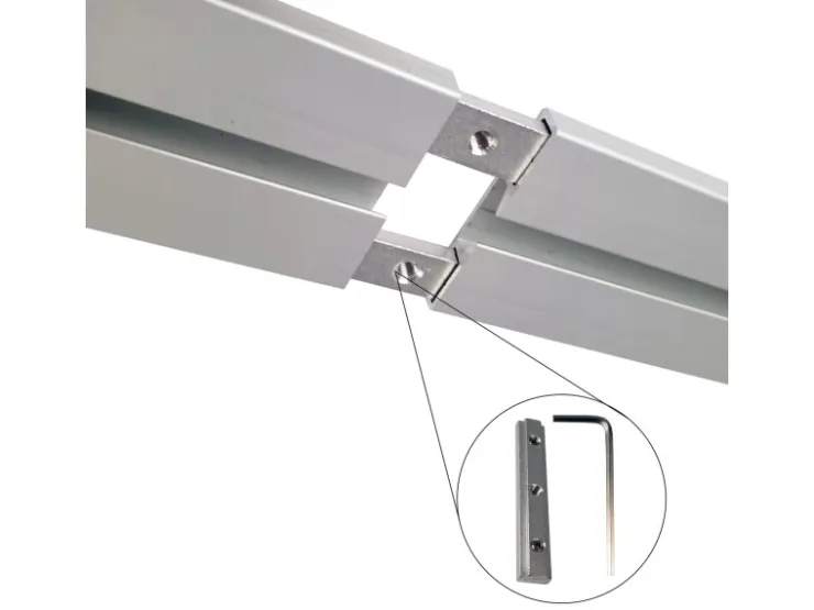 Bestlivings Vorhangschiene Aluminium Silber 1 Lauf 90 cm