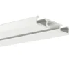 Bestlivings Vorhangschiene Aluminium Weiß 1 bis 2 Lauf 120 cm