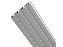 Bestlivings Vorhangschiene Aluminium Silber 3 bis 4 Lauf 120 cm* Gardinenschienen