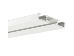 Bestlivings Vorhangschiene Aluminium 120 cm Weiß 1 Lauf