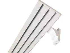 Bestlivings Wandträger für Aluminium Vorhangschiene Weiß 3 bis 4 Lauf