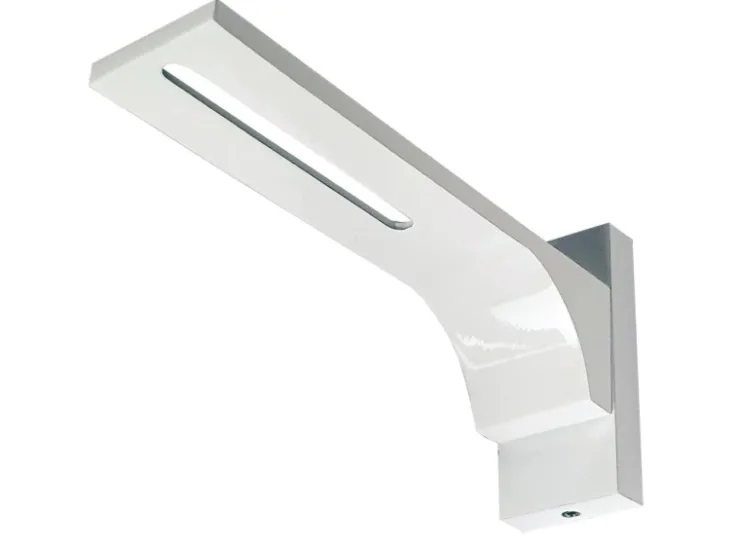 Bestlivings Wandträger für Aluminium Vorhangschiene Weiß 3 bis 4 Lauf