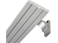 Bestlivings Wandträger für Aluminium Vorhangschiene Silber 3 bis 4 Lauf* Gardinenschienen