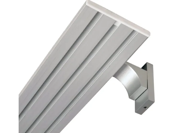 Bestlivings Wandträger für Aluminium Vorhangschiene Silber 3 bis 4 Lauf* Gardinenschienen