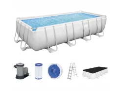Bestway Stahlrahmenpool Power Steel 122 cm x 274 cm x 549 cm Rechteckig