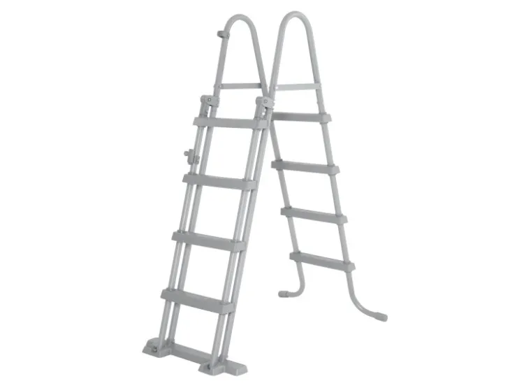 Bestway Stahlrahmen-Pool Set Steel Pro Max Frame Ø 427 x 122 cm Rund Grau* Leitern