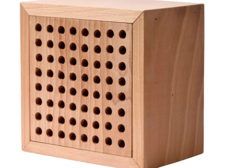 Dobar Bienenhaus Block Massiv 14 x 14 x 10 cm FSC®* Insektenschutz