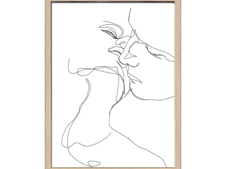 Pro Art Bild mit Rahmen Anonymus Sketch faces II 42,5 cm x 32,5 cm* Bilder