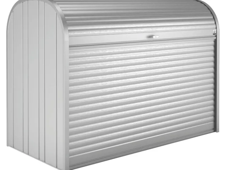 Biohort Garten-Aufbewahrungsbox StoreMax 190 Silber-Metallic* Kissen