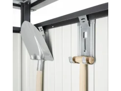 Biohort Metall-Gerätehaus HighLine 4,6 m² Doppeltür* Metallregale