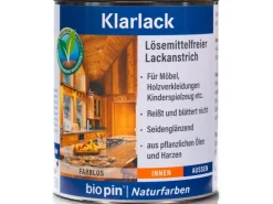 Biopin Klarlack Transparent seidenglänzend 750 ml* Klarlacke