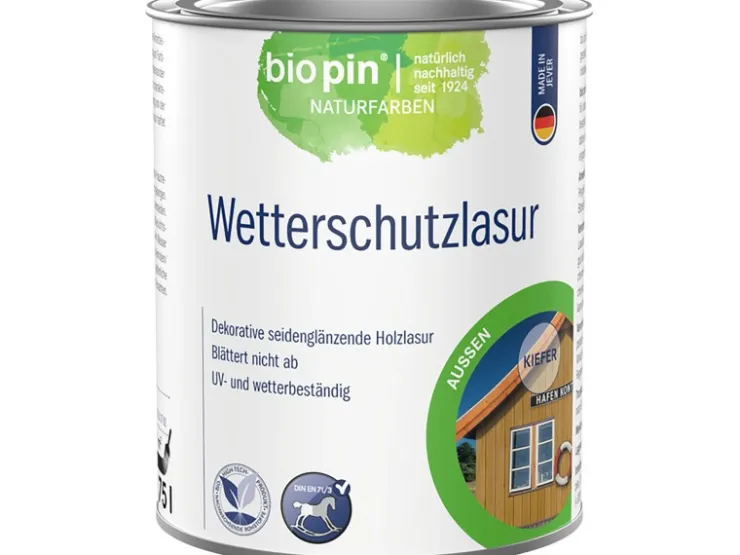 Biopin Wetterschutzlasur 750 ml* Außen-Fassadenfarben