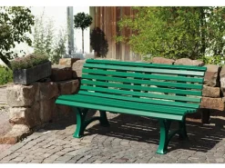 Blome 3er Bank Helgoland Grün 64 cm x 150 cm x 80 cm* Sitzbänke