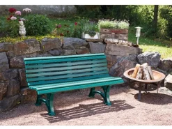 Blome 3er Bank Helgoland Grün 64 cm x 150 cm x 80 cm* Sitzbänke