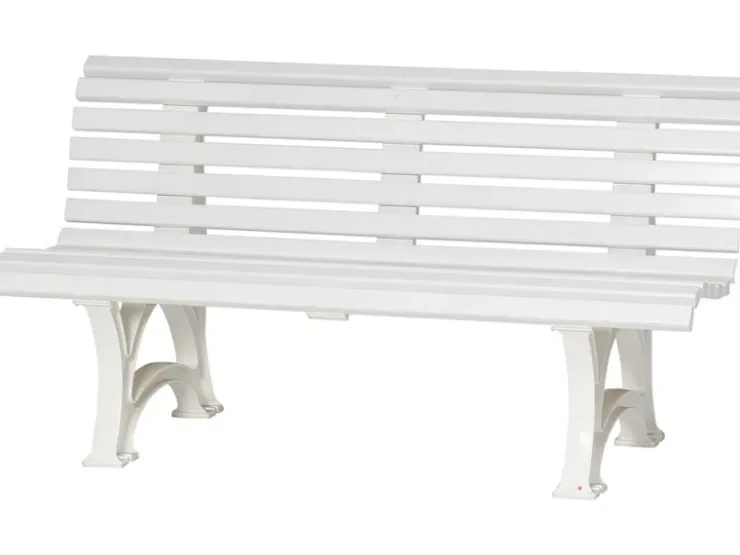 Blome 3er Bank Helgoland Weiß 64 cm x 150 cm x 80 cm* Sitzbänke