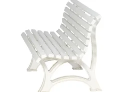 Blome 3er Bank Helgoland Weiß 64 cm x 150 cm x 80 cm* Sitzbänke