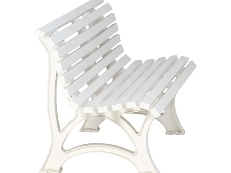 Blome 3er Bank Helgoland Weiß 64 cm x 150 cm x 80 cm* Sitzbänke