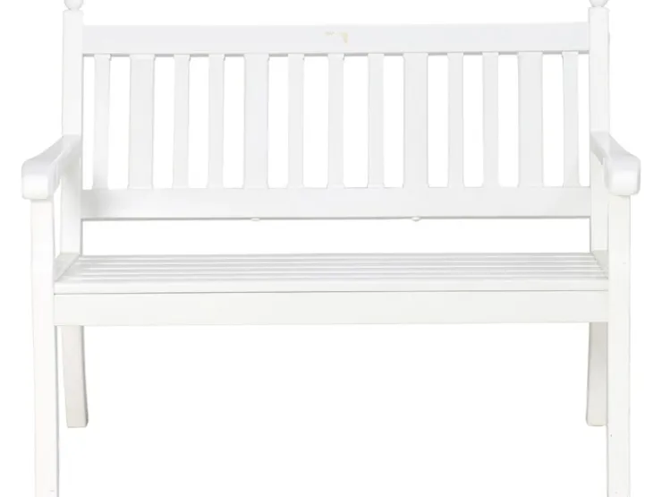 Blome 2er Bank Hohenzollern Weiß 69 cm x 115 cm x 88 cm