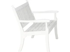 Blome 2er Bank Hohenzollern Weiß 69 cm x 115 cm x 88 cm