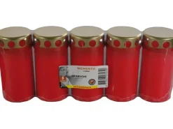 Bolsius 5er-Pack Grablichter, mit Deckel, Rot* Ostern|Kerzen