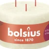 Bolsius Rustik-3-Docht-Kerze Shine 90/140 mm Weiche Perle