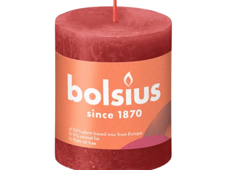 Bolsius Rustik-Kerze Shine 80/68 mm Zartes